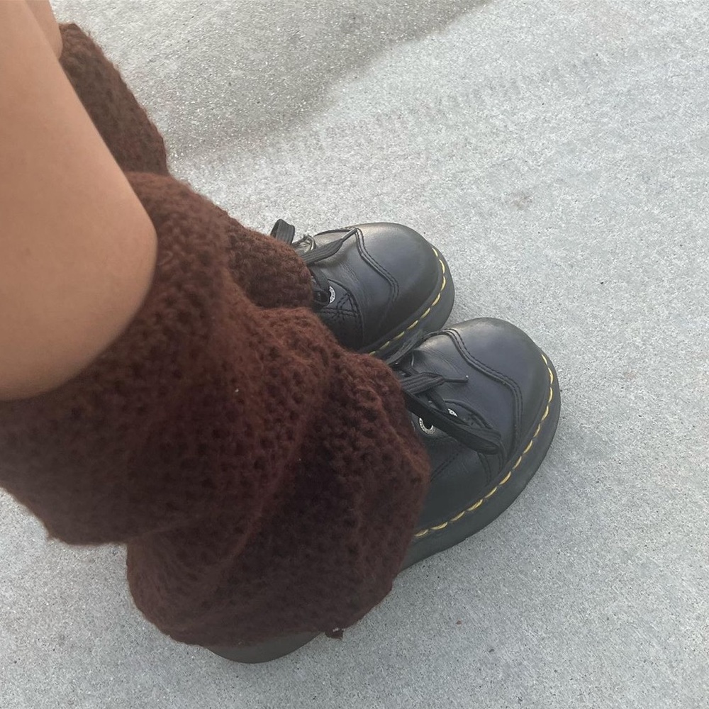hand made crochet leg warmers